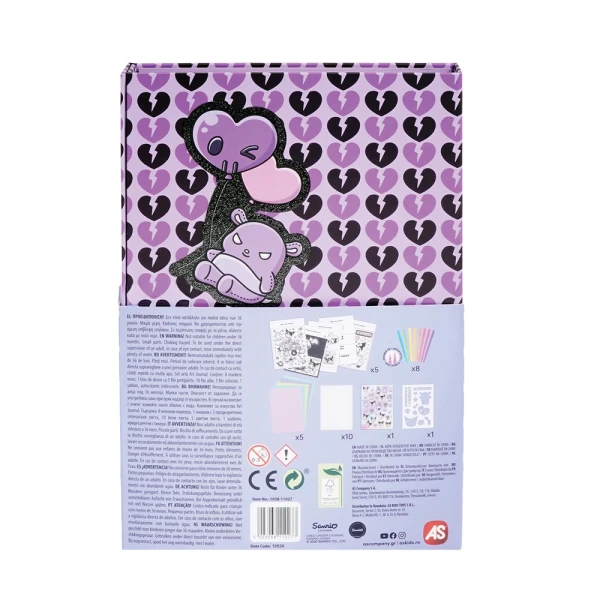 HAPPIHOBBI ART JOURNAL NEON MARKERS KUROMI FOR 9+ YEARS