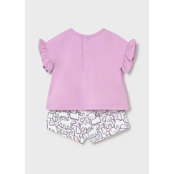 MAYORAL SET SHORTS LILAC 