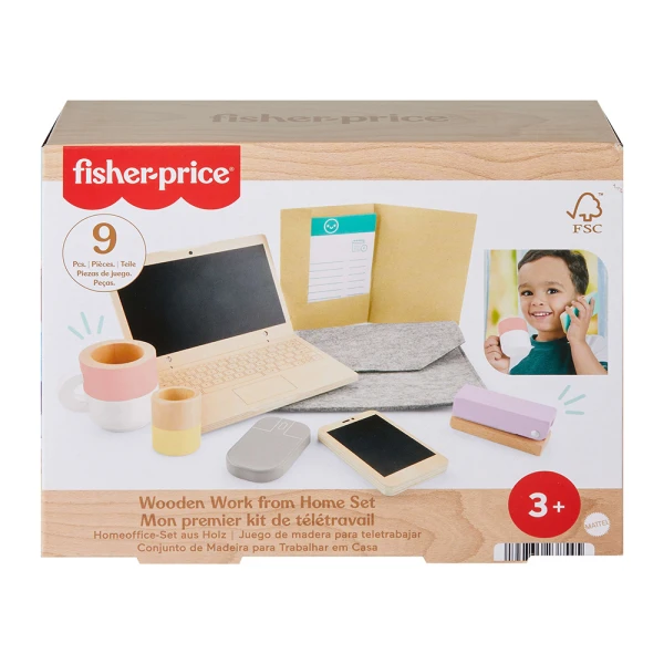 FISHER PRICE WOODEN WORK SET FROM HOME