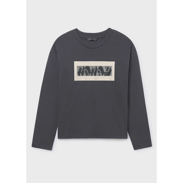 MAYORAL  LONG-SLEEVE T-SHIRT NOMAD GREY DARK