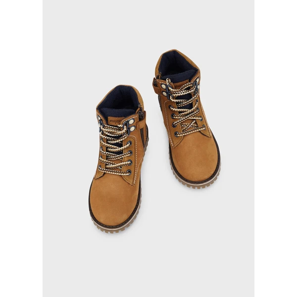 MAYORAL LEATHER BOOTS FLESH-COLORED