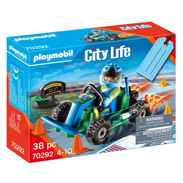 PLAYMOBIL CITY LIFE ΣΕΤ ΔΩΡΟΥ ΟΔΗΓΟΣ ΜΕ GO-KART
