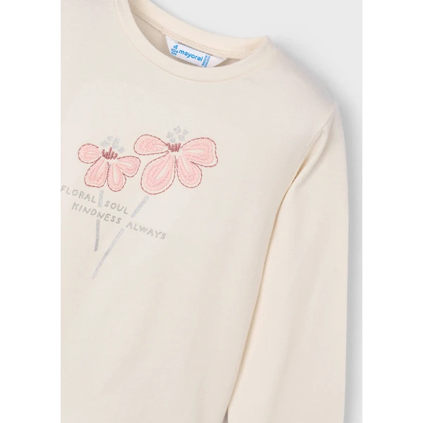 MAYORAL LONG-SLEEVE T-SHIRT BASIC MACCHIATO 