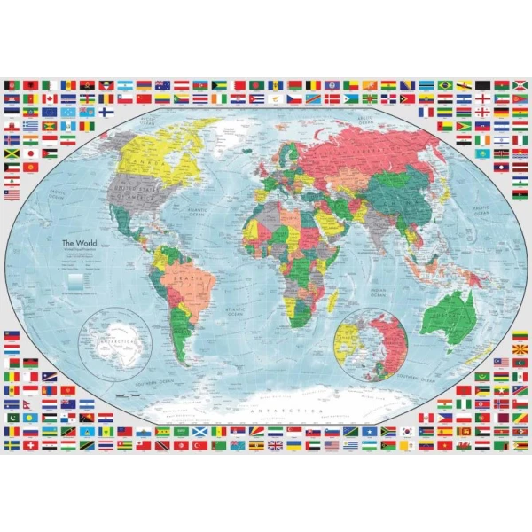 RAVENSBURGER PUZZLE 1000 pcs WORLD MAP