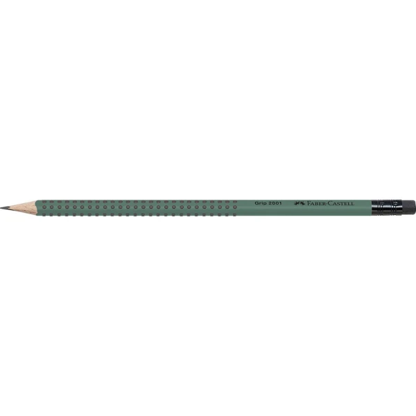 FABER-CASTELL PENCIL GRIP HB GREEN WITH ERASER