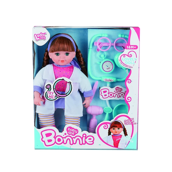 36 CM. DOCTOR DOLL WITH STETHOSCOPE SINGS GREEK