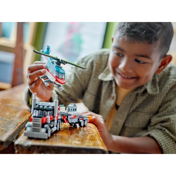 LEGO® CREATOR FLATBED TRUCK WITH HELICOPTER