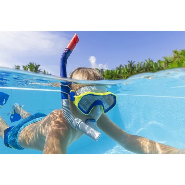 BESTWAY SET MASK WITH SNORKEL & FINS BLUE