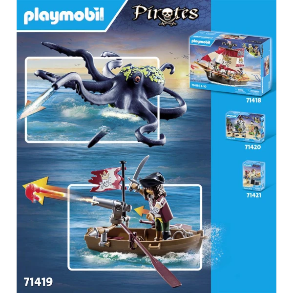 PLAYMOBIL PIRATES BATTLE WITH THE GIANT OCTOPUS