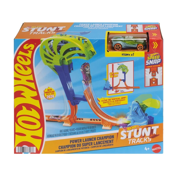 HOT WHEELS STUNT TRACKS POWER LAUNCH CHAMPION