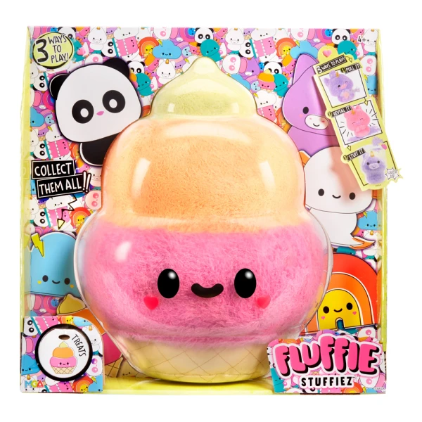 FLUFFIE STUFFIEZ LARGE PLUSH - ICE CREAM