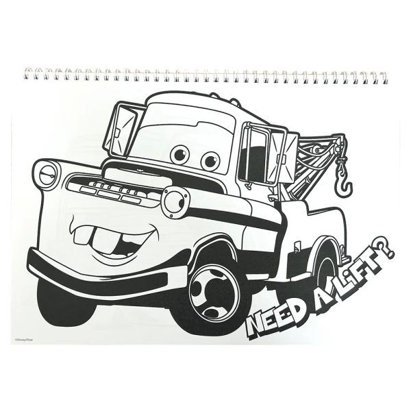 DRAWING PAD 23X33 cm 40 SHEETS AND STICKERS CARS