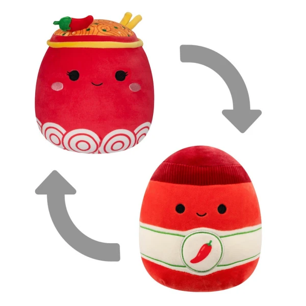 SQUISHMALLOWS FLIPMALLOWS ΛΟΥΤΡΙΝΟ 13 εκ. - W3 ODION & ILLIA, NOODLES-CHILI SAUCE