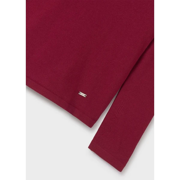 MAYORAL KNIT TURTLENECK BASIC CHERRY