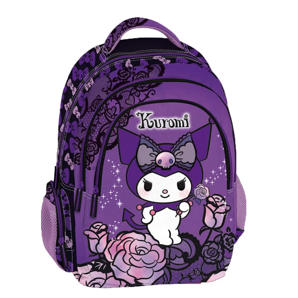 MULTI-COMPARTMENT SCHOOL BACKPACK – PURPLE KUROMI