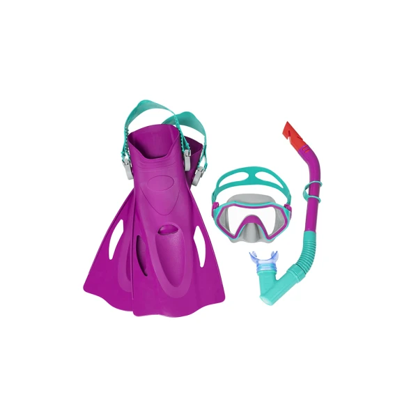 BESTWAY SET MASK WITH SNORKEL & FINS PINK