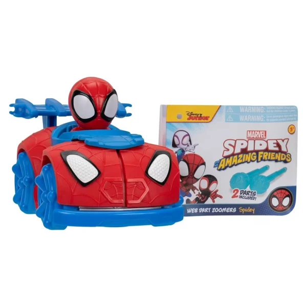 SPIDEY 12.5cm VEHICLE WITH WEB LAUNCHER FIGURE - SPIDEY