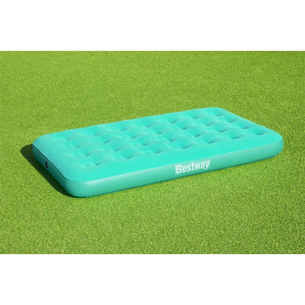 BESTWAY CHILDREN INFLATABLE AIRBED 158X89X18 cm DROWSY DREAMER AIR LIGHT BLUE WITH MANUAL HAND PUMP