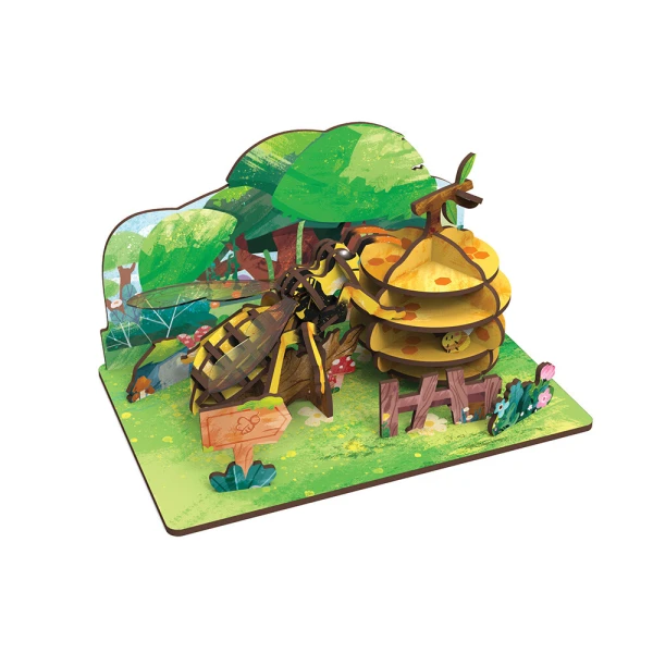 WUDORLD ARTISTIC INSECT SERIES ΞΥΛΙΝΗ ΚΑΤΑΣΚΕΥΗ HONEY BEE