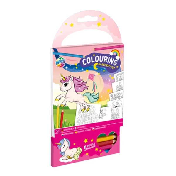 BOOK COLORING SET WITH PAINTS - 2 DESIGNS