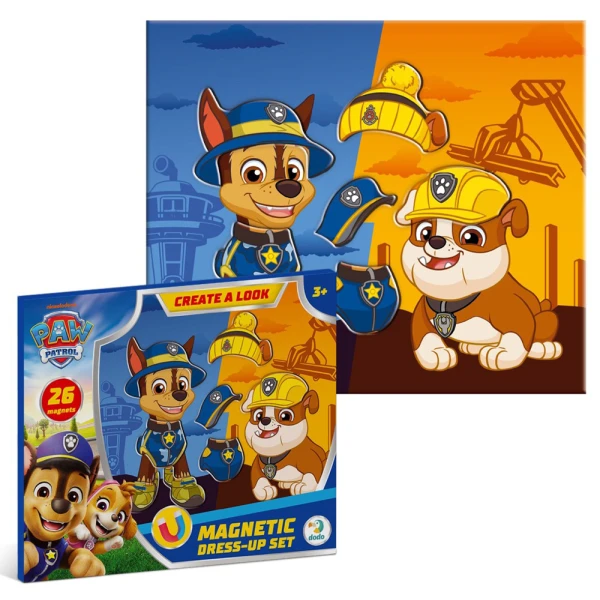 PAW PATROL – CHASE & RUBBLE MAGNETIC DRESS-UP SET