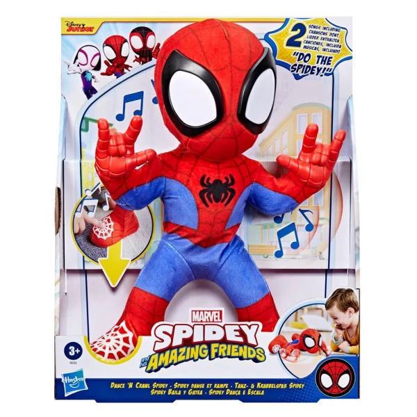 SPIDEY AND HIS AMAZING FRIENDS INTERACTIVE PLUSH DANCE N CRAWL SPIDEY