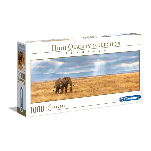 CLEMENTONI PUZZLE PANORAMA HIGH QUALITY COLLECTION ELEPHANT 1000 PCS