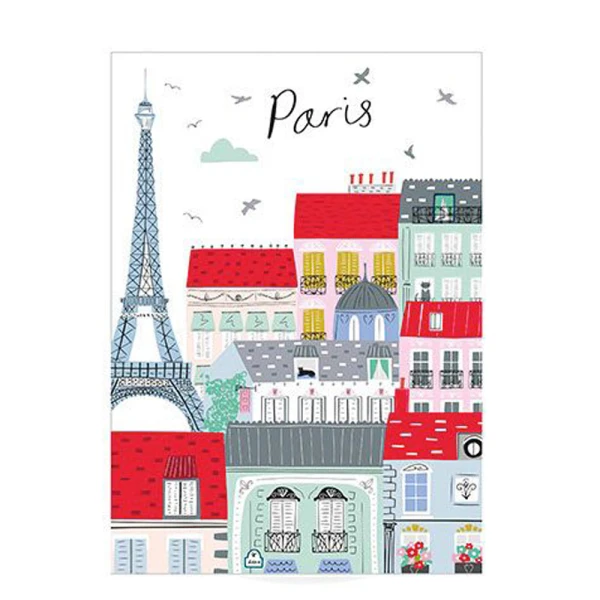KIUB PARIS A5 NOTEBOOK WITH PIN STRIPED PARIS TOITS