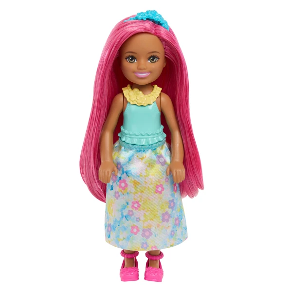 BARBIE CHELSEA DOLL FAIRYTALE WORLD - ROYAL WITH PINK HAIR