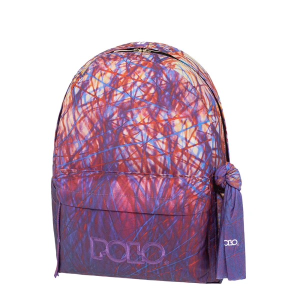 POLO 2024 BACKPACK ORIGINAL CRAFT WITH SCARF PURPLE-YELLOW