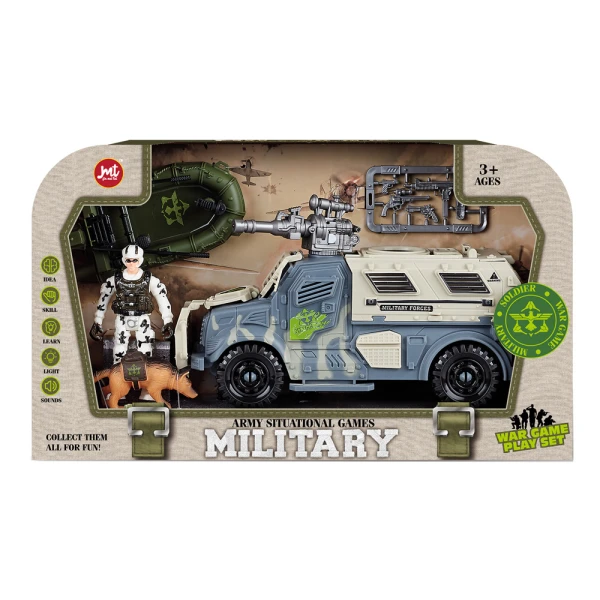 ARMY SET WITH SOUNDS & LIGHTS - 3 DESIGNS