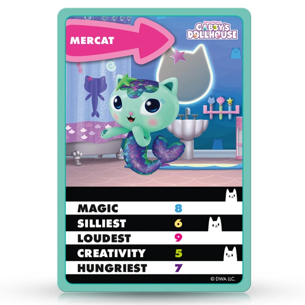 WINNING MOVES CARD GAME TOP TRUMPS JUNIORS - GABBY\'S DOLLHOUSE