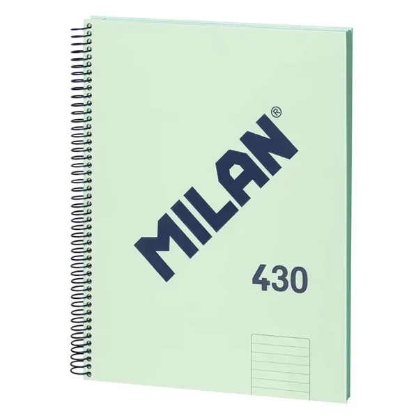 MILAN A4 SPIRAL NOTEBOOK 80 SHEETS COLLECTION GREEN