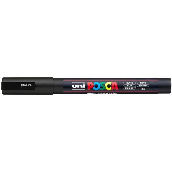 POSCA MARKER PC-3M 0.9-1.3mm - BLACK