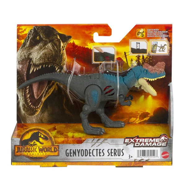 JURASSIC WORLD EXTREME DAMAGE DINOSAUR WITH SPLIT EXTREMITIES - GENYODECTES SERUS
