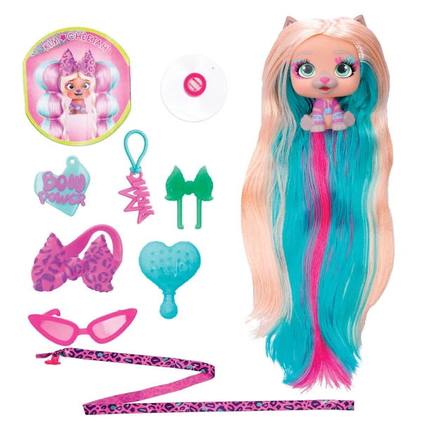 VIP PETS SERIES 3 BOW POWER COLLECTIBLE DOLL WITH EXTRA LONG HAIR - 6 DESIGNS