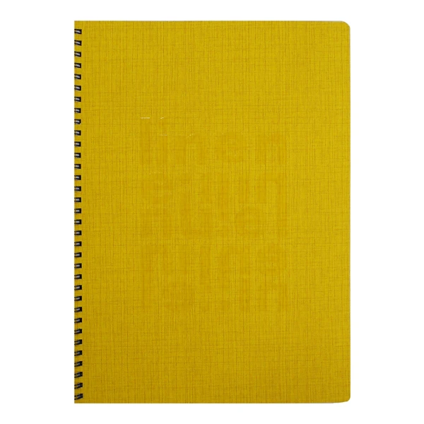 SPIRAL NOTEBOOK A4 3 TOPICS 90 SHEETS LINEN - 5 COLOURS