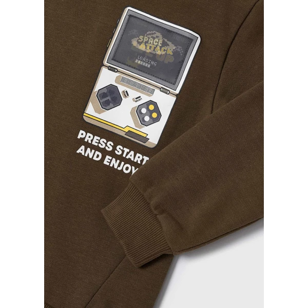 MAYORAL SWEATSHIRT PLAY INTERACTIVE MOCHA