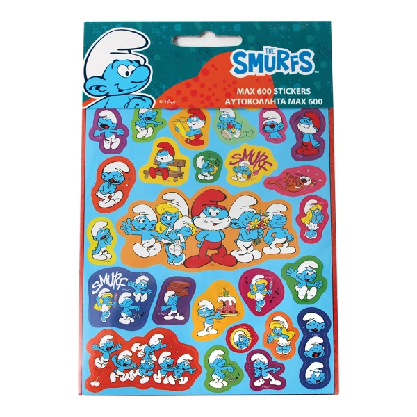 STICKERS MAX 600 SMURFS