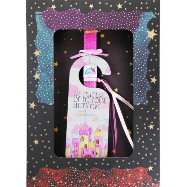 SYNCHRONIA HANDMADE CANDLE 30 cm DOOR HANGER - CASTLE