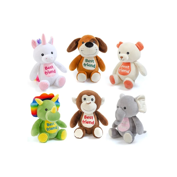 PLUSH ANIMALS BEST FRIENDS SQUISHY 19 cm - 6 DESIGNS