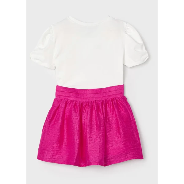 MAYORAL SET SKIRT FUCHSIA