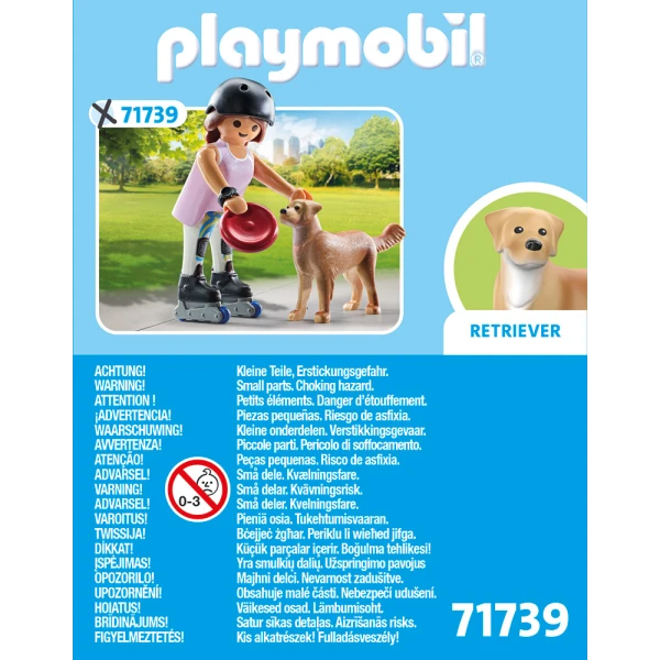PLAYMOBIL MY LIFE SKATER WITH RETRIEVER