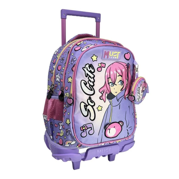 MUST TEAM ΤΣΑΝΤΑ TROLLEY ΔΗΜΟΤΙΚΟΥ 34Χ20Χ44 εκ. 3 ΘΗΚΕΣ - SO CUTE