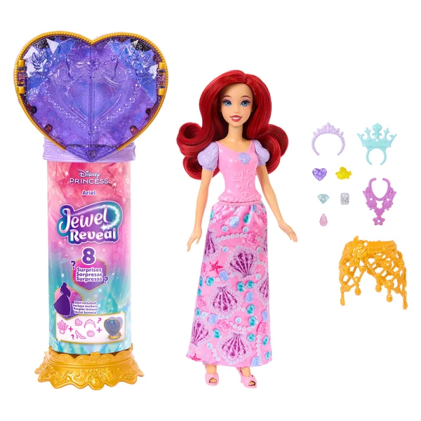 DISNEY PRINCESS ΚΟΥΚΛΑ ΑΡΙΕΛ ΜΕ ΚΟΣΜΗΜΑΤΟΘΗΚΗ