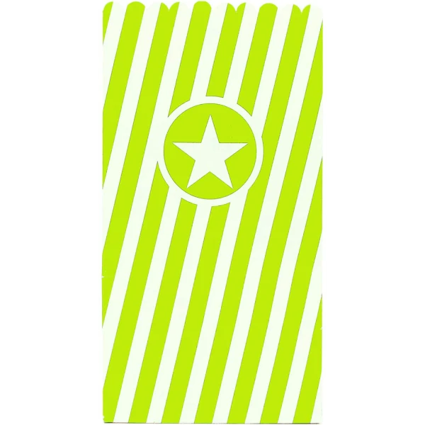 PAPER BAGS FOR POP-CORN 6 pcs FSC LIME