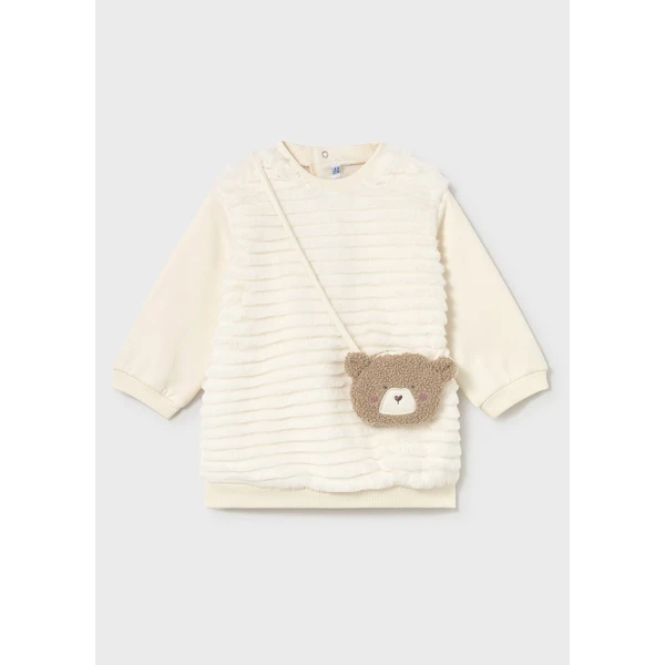 MAYORAL DRESS WITH  BAG MACCHIATO 