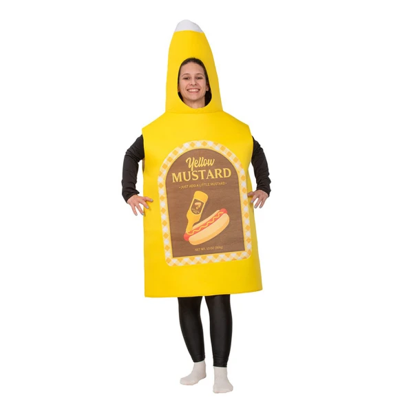 ADULTS CARNIVAL COSTUME MUSTARD