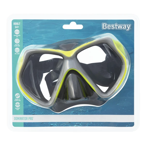 BESTWAY DOMINATOR PRO MASK GREY-YELLOW
