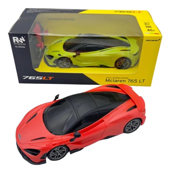 RW RC STREET CARS ΤΗΛΕΚΑΤΕΥΘΥΝΟΜΕΝΟ ΑΥΤΟΚΙΝΗΤΟ 1:24 MCLAREN 765LT - 2 ΧΡΩΜΑΤΑ